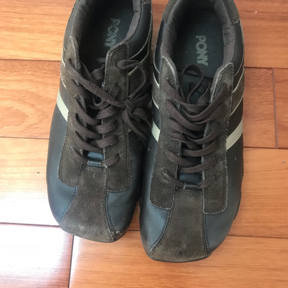 PONY brown leather shoes